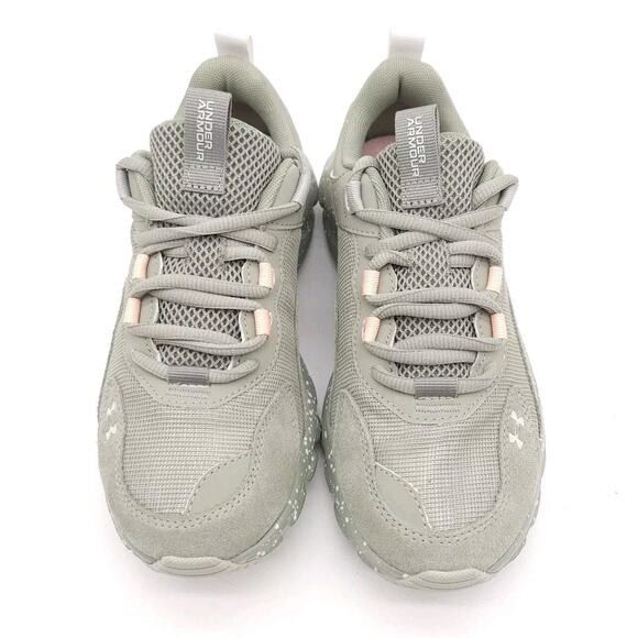 Under Armour Womens 5.5 Charged Verssert Speckle Green Pink Lace Up Shoe Running - Picture 3 of 8